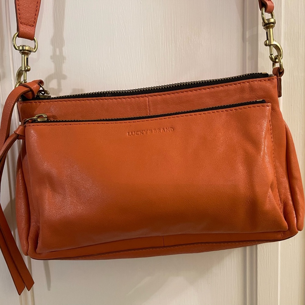 Lucky Brand Leather Crossbody Handbag